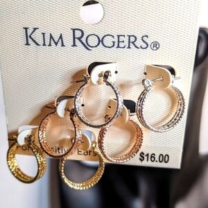 Kim Rogers Hoop Trio Set